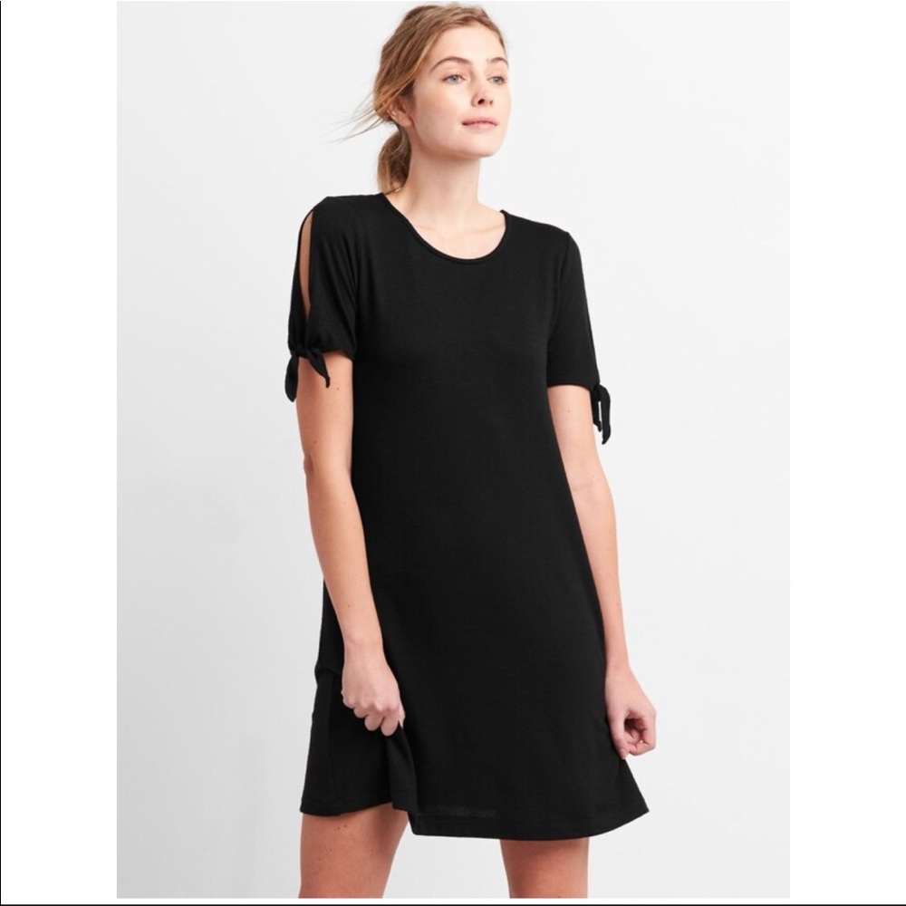 NEW Gap Softspun Tie Sleeve Swing Dress, Sz S